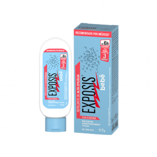 REPELENTE EXPOSIS GEL BEBE + 3M 117G