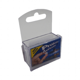 PROTETOR AURICULAR/AUDITIVO EM SILICONE CX C/3 PARES