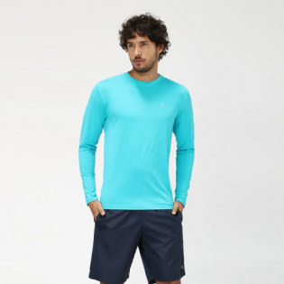 UVLINE CAMISETA UVPRO BR ML MASC AZUL PISCINA P