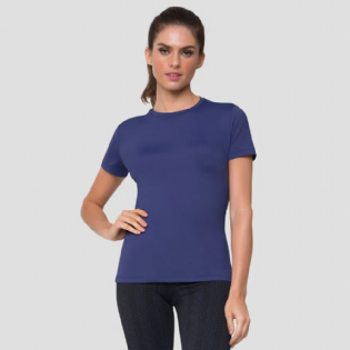 UVLINE CAMISETA UVPRO BR ML FEM AZUL BIC M
