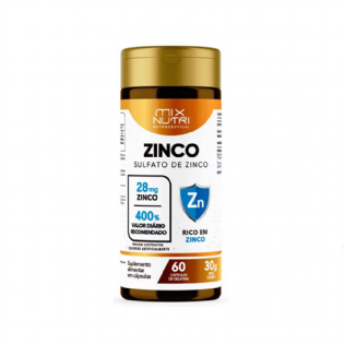 SULFATO ZINCO MIX NUTRI 30G 60CAPS/MIX
