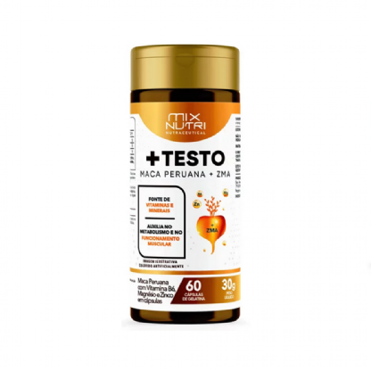 TESTO+MACA PERUANA+ZMA MIX NUTRI 30G 60CAPS/MIX