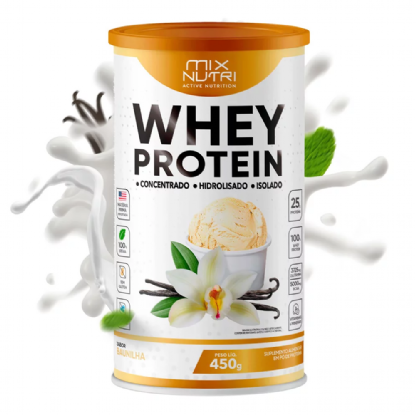 WHEY PROTEIN MIX NUTRI BAUNILHA LT 450G/MIX