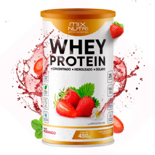 WHEY PROTEIN MIX NUTRI MORANGO LT 450G/MIX