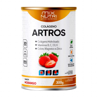 COLAGENO MIX NUTRI ARTROS MORANGO 300G/MIX