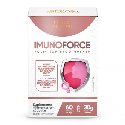 CLINICAL IMUNOFORCE A Z MULHER MIX NUTRI 30G 60CAPS/MIX