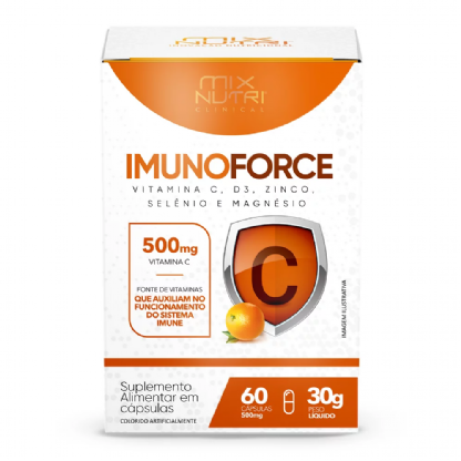 CLINICAL IMUNOFORCE C+D3 +ZN+ MG+SE MIX NUTRI 30G 60CAPS/MIX