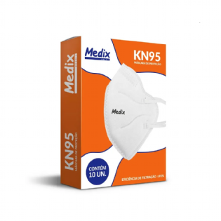 Máscara Descartável KN95 | Caixa com 10 Unidades
