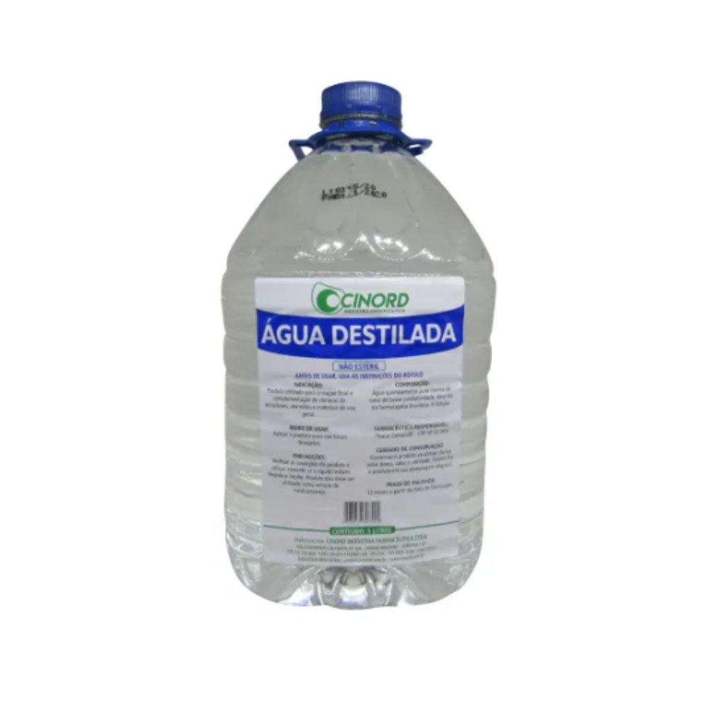 Água Destilada 5 Litros | Pureza e Qualidade em Cada Gota