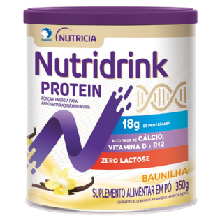 NUTRIDRINK PROTEIN PO BAUNILHA ZERO LACTOSE 350G