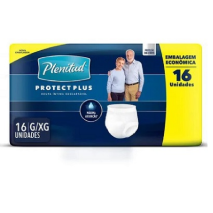 FRALDA ROUPA INT PLENITUD PROTECT PLUS G/XG 16UNID