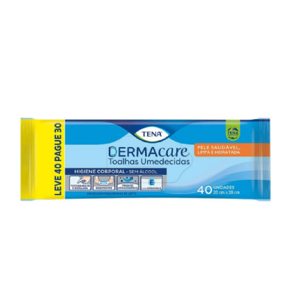 TOALHAS UMEDECIDAS ADUL TENA DERMACARE L40P30