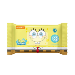 TOALHAS UMEDECIDAS BOB ESPONJA 100UN WIPEX