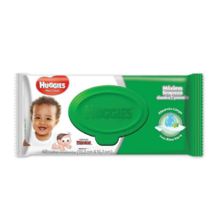 TOALHA UMED. INF HUGGIES T. MONICA MAX CLEAN 48 UN