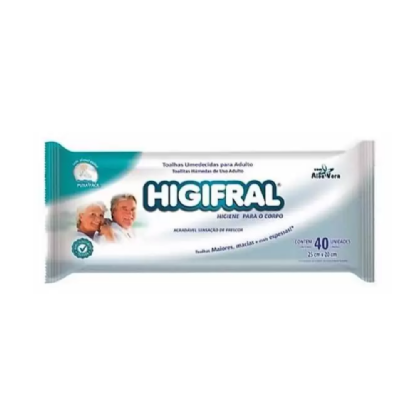 TOALHA UMED HIGIFRAL 40UN