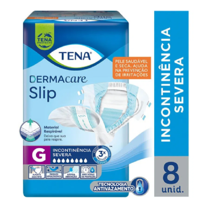 FRALDA TENA SLIP DERMACERE  G C/8 .