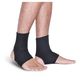 TORNOZELEIRA ELASTICA PRETO PAR M