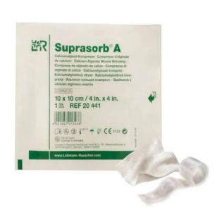 CURATIVOS SUPRASORB A DE ALGINATO DE CALCIO ESTERIL 10X10 CM