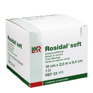ROSIDAL SOFT BANDAGEM DE ESPUMA 10CM X 0,4CM X 2,5M CX.COM 1 UND