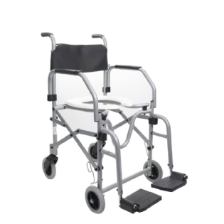 CADEIRA RODAS BANHO ALUMINIO DOBRAVEL