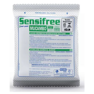 LUVA SENSITOUCH LATEX FREE N 7,5 PAR MUCAMBO