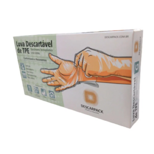 Luva TPE Descartável Sem Pó Transparente | Proteção e Conforto