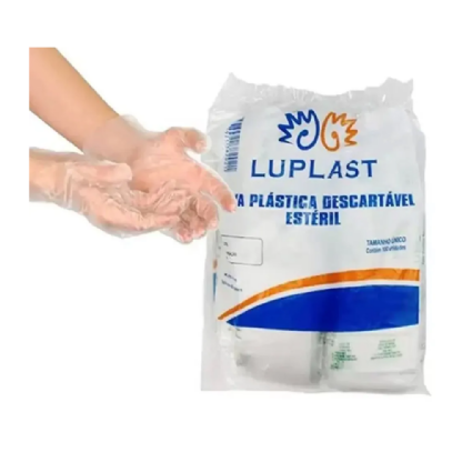 LUVA GINECOLOGICA DESC.ESTERIL 100UN