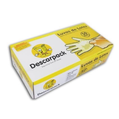 LUVA DE PROCED LATEX S/ TALCO G C/100