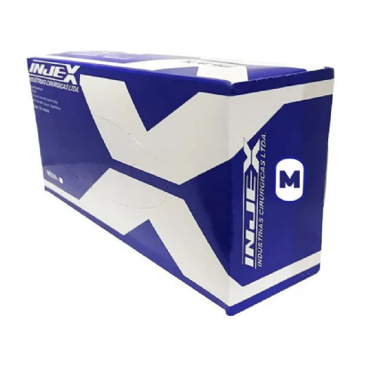 LUVA DE PROCED LATEX C/PO M CX C/100UN (INJEX)