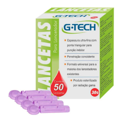 LANCETAS G TECH 30G 100 UNIDADES REF: LAN3010G