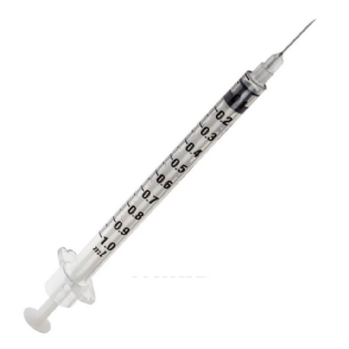 SERINGA DESC 1ML TUBERCULINA C/ AG. 13X3,8 - SOLOMED