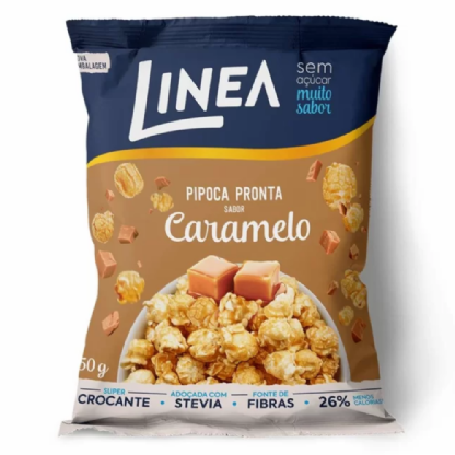 PIPOCA PRONTA LINEA 50G CARAMELO