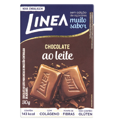 CHOCOLATE DIET LINEA AO LEITE 30G