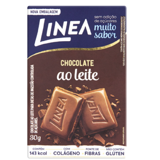 CHOCOLATE DIET LINEA AO LEITE 30G