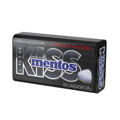 MENTOS KISS MENTA FORTE LATA