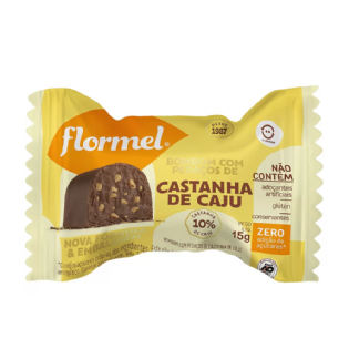 BOMBOM RECHEADO CASTANHA DE CAJU ZERO AÇUCAR