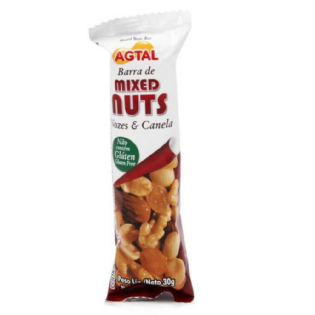 BARRA DE MIXED NUTS  NOZES E CANELA 30g