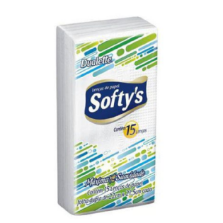 LENCO PAPEL SOFTY BOLSO C/ 15 FLS