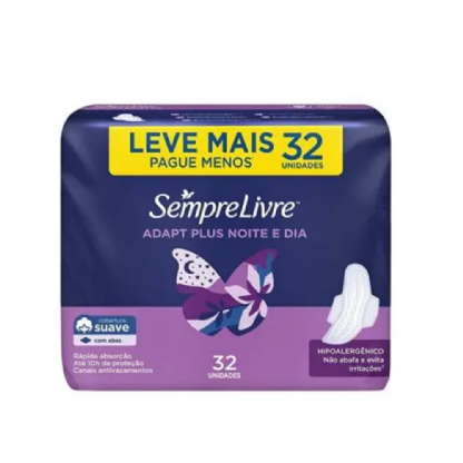 ABSORVENTE SEMPRE LIVRE NOTURNO C/ABAS SUAV 32UNID