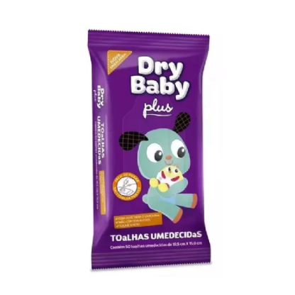 TOALHA UMIDECIDA DRY BABY PLUS FLOWPACK C/50
