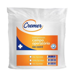 Campo Operatório 45x50cm | Pacote com 50 unidades | 38g | Não Estéril | Sem Fio | Cremer