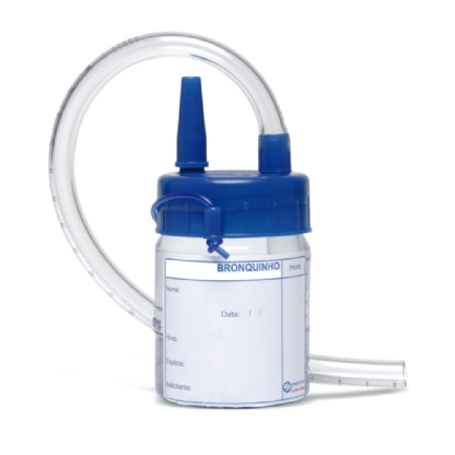 COLETOR DE SECREÇÕES ESTÉRIL 120ML | 10CM BRONQUINHO