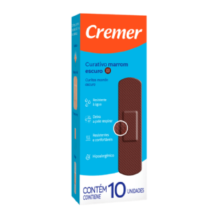 CUR CREMER MARROM ESCURO C/10