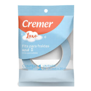 Fita Fralda Azul 19mm x 20m | Ideal para Uso Cremoso