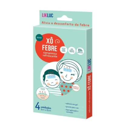 XO FEBRE COMPRESSAS REFRESCANTES PARA ALIVIO DA FEBRE