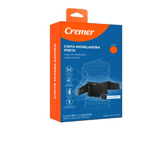 CINTA MODELADORA TAM M PRETA CREMER