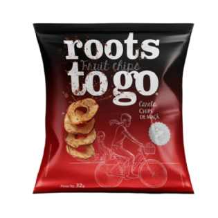 ROOTS TO GO. CHIPS FRUIT CANELA E MACA 32G