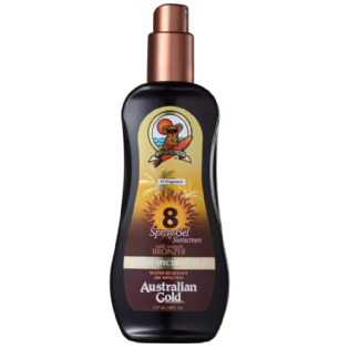 AUSTRALIAN GOLD SPRAY GEL FPS 8 COM INSTANT BRONZER 237G