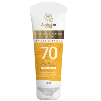 AUSTRALIAN GOLD PROTETOR SOLAR FPS 70 CORPO GEL CREME 200G