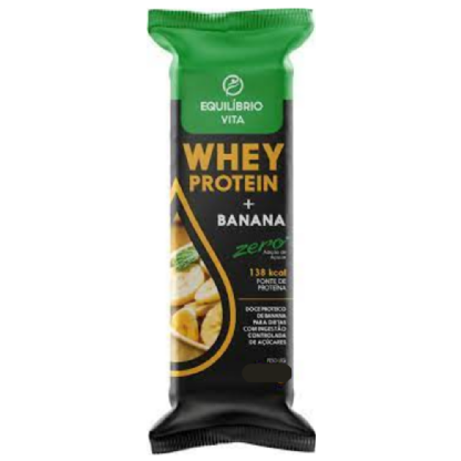 BARRA EQBV BANANA COM WHEY PROTEIN ZERO AÇUCAR 22G